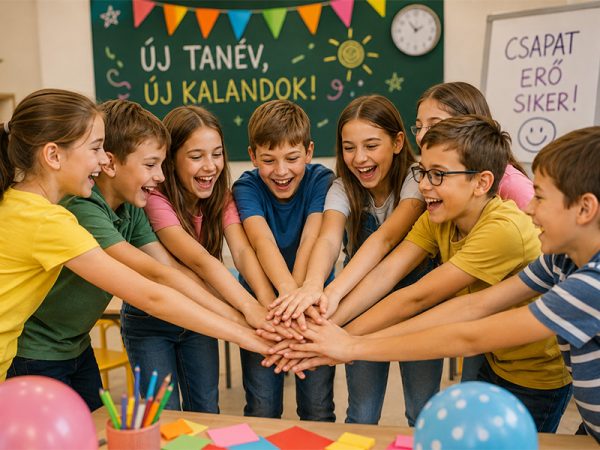 Vicces csapatépítő játékok gyerekeknek – gyerekek közös csapatépítő játék közben